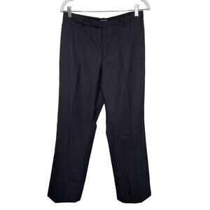 Gap Dress Pants Straight Leg Mid-Rise Wool Blend‎ Stretch Casual Career Gray 8 A